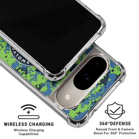 NBA Minnesota Timberwolves Digi Camo Google Pixel 10 Clear Case
